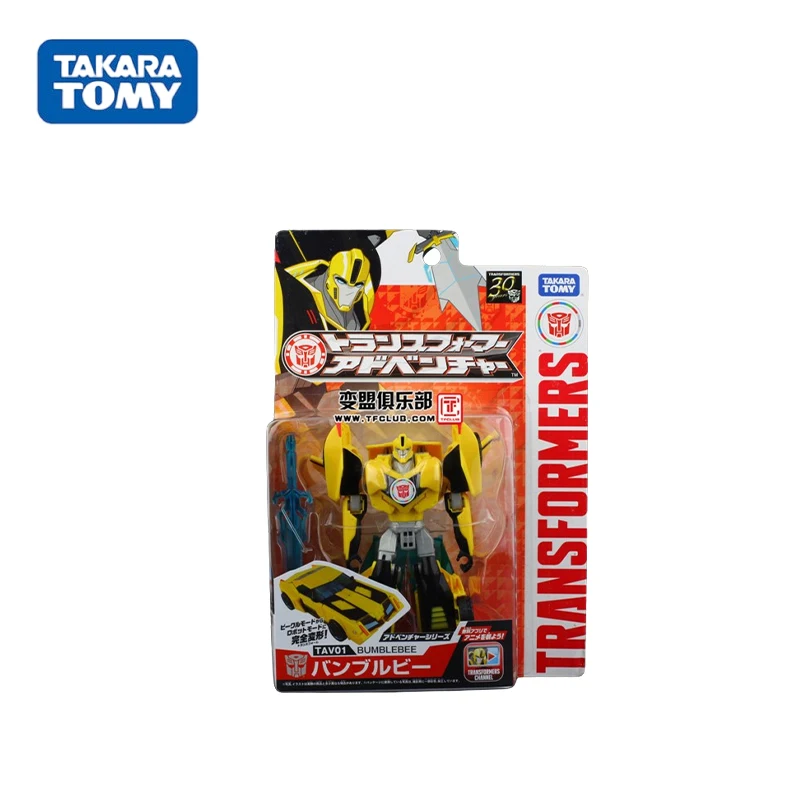 

In Stock Original TAKARA TOMY Transformers Robots in Disguise TAV01 Bumblebee PVC Anime Figure Action Figures Model Toys