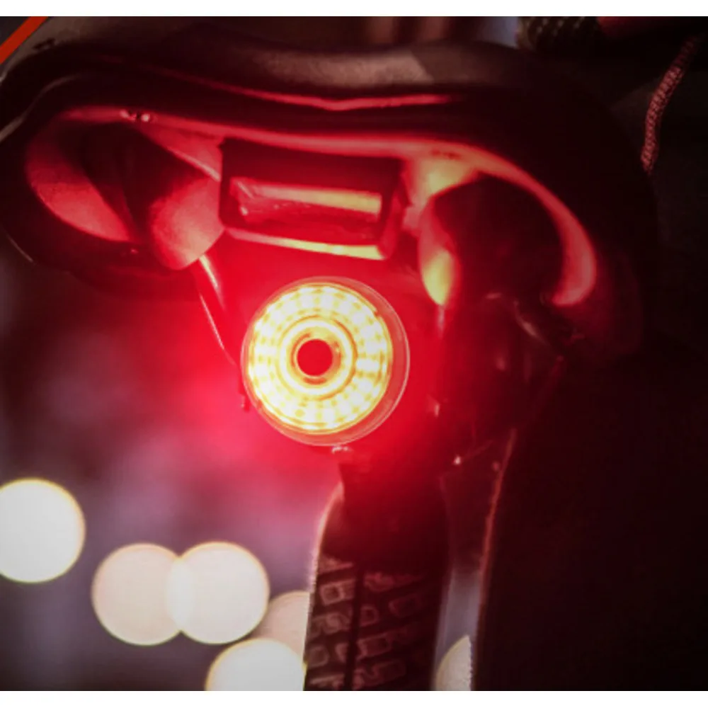 Hordozható intelligens érzékelős fékbiztonsági figyelmeztető USB töltésű vízálló lámpa, akkumulátorszint-kijelző hátsó lámpa_voghion.com