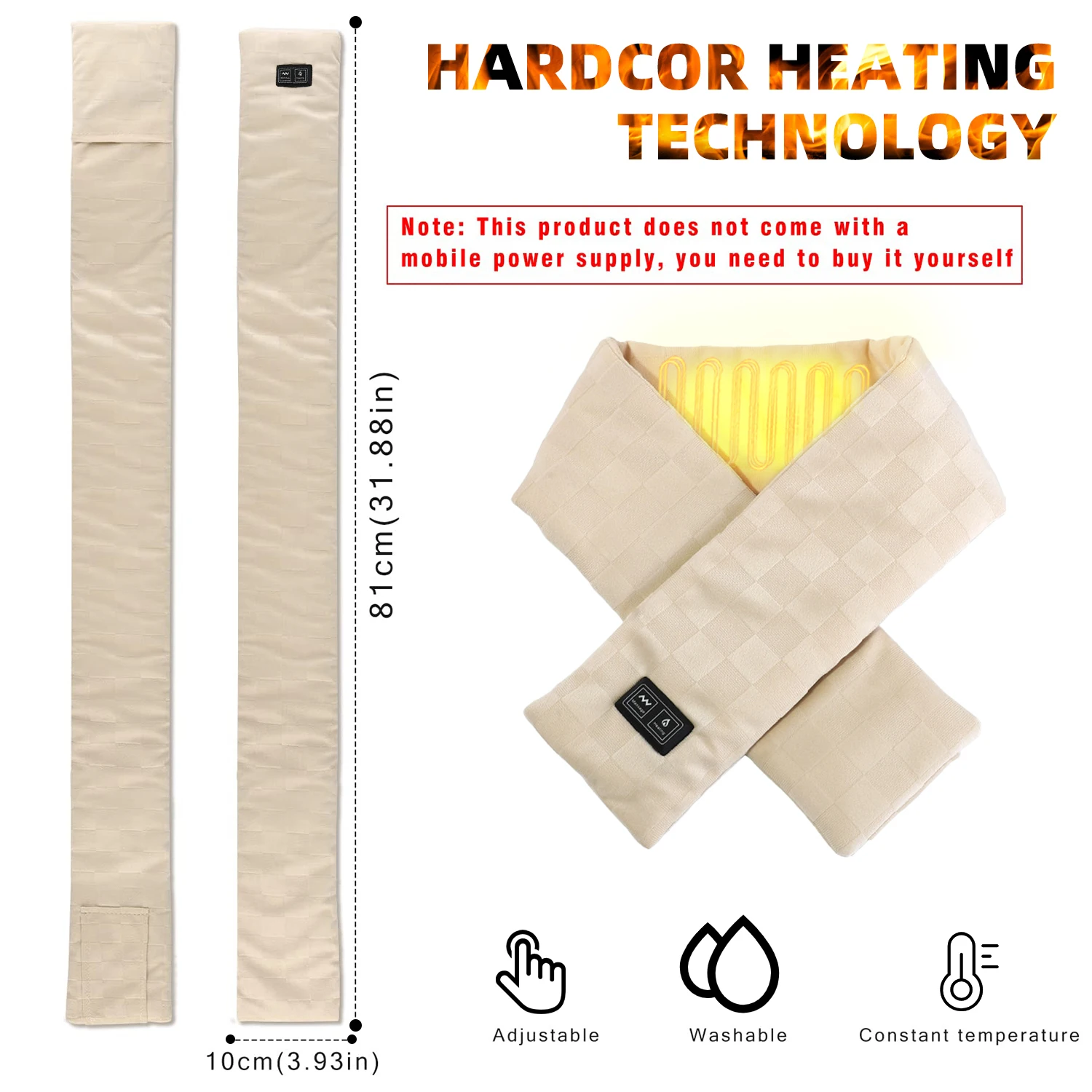 Рисунок 2 - Шарф унисекс с подогревом и USB