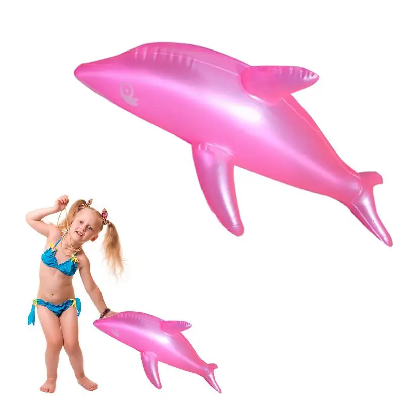 

Dolphin Inflatable Toy 53cm Inflatable Floating Swimming Pool Dolphin Toys Birthday Party Decoration Best For Party Pool