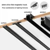 Smart Home Tuya Dimming 6MM Ultra-Thin Ceiling Mount 48V Magnetic Track Light System Thin Slim Surface Mounted Linear Light 3