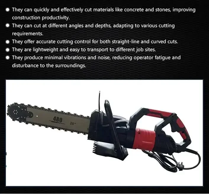 YYHC-14-inch 18-inch diamond concrete chain saw portable stone cutting machine concrete chainsaw