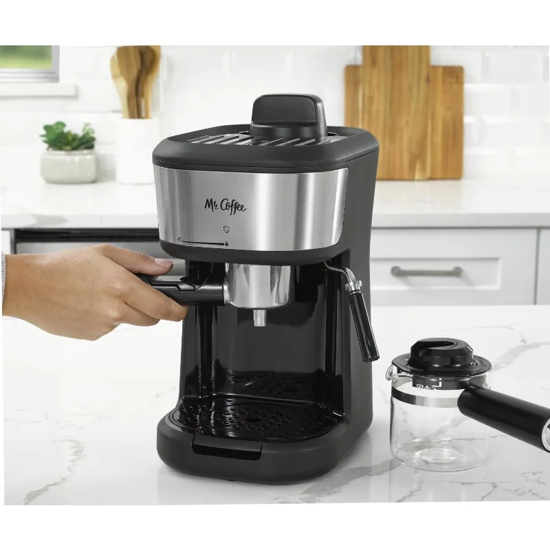 Mr. Coffee® 4-Shot Steam Espresso, Cappuccino, and Latte Maker in Black -  AliExpress