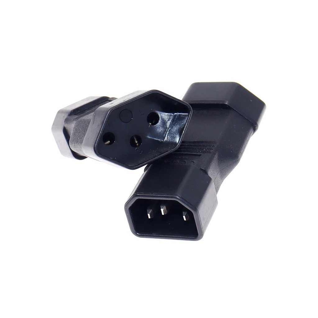 Switzerland Plug adapter,IEC 320 C14 to Swiss Outlet socket,IEC Type J Adapter for UPS/PDU/APC,IEC to European Outlet socket