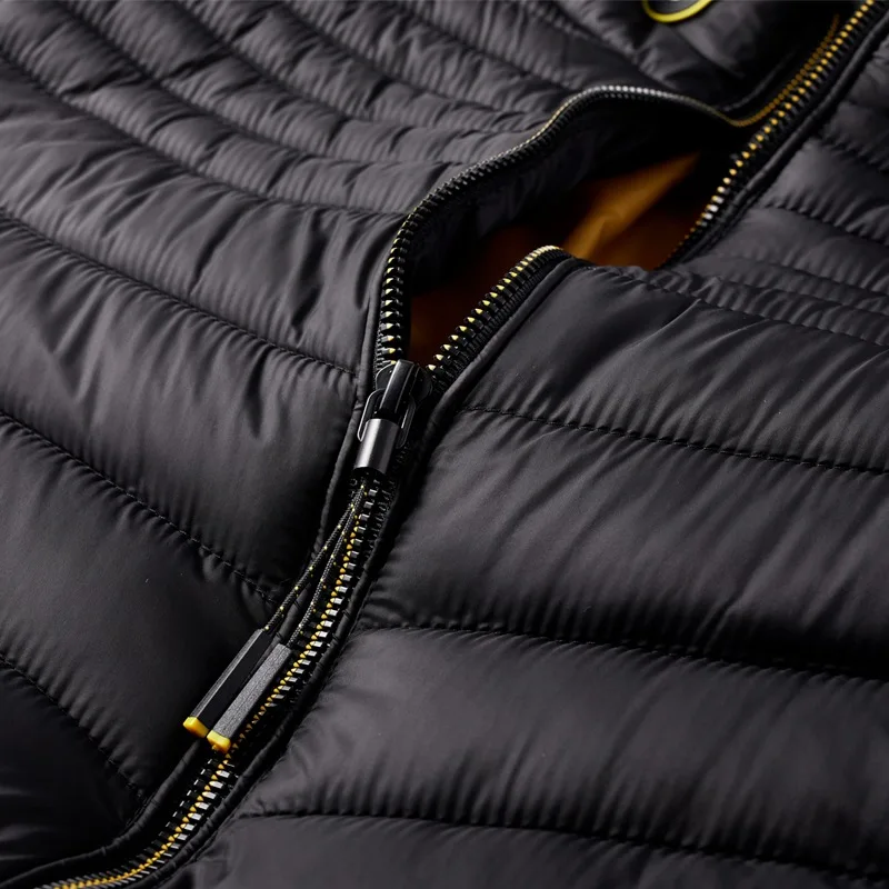 Winter Men's Casual Cotton Shirt Hooded Zipper Large Down Cotton Coat Fashion Print Warm Jacket