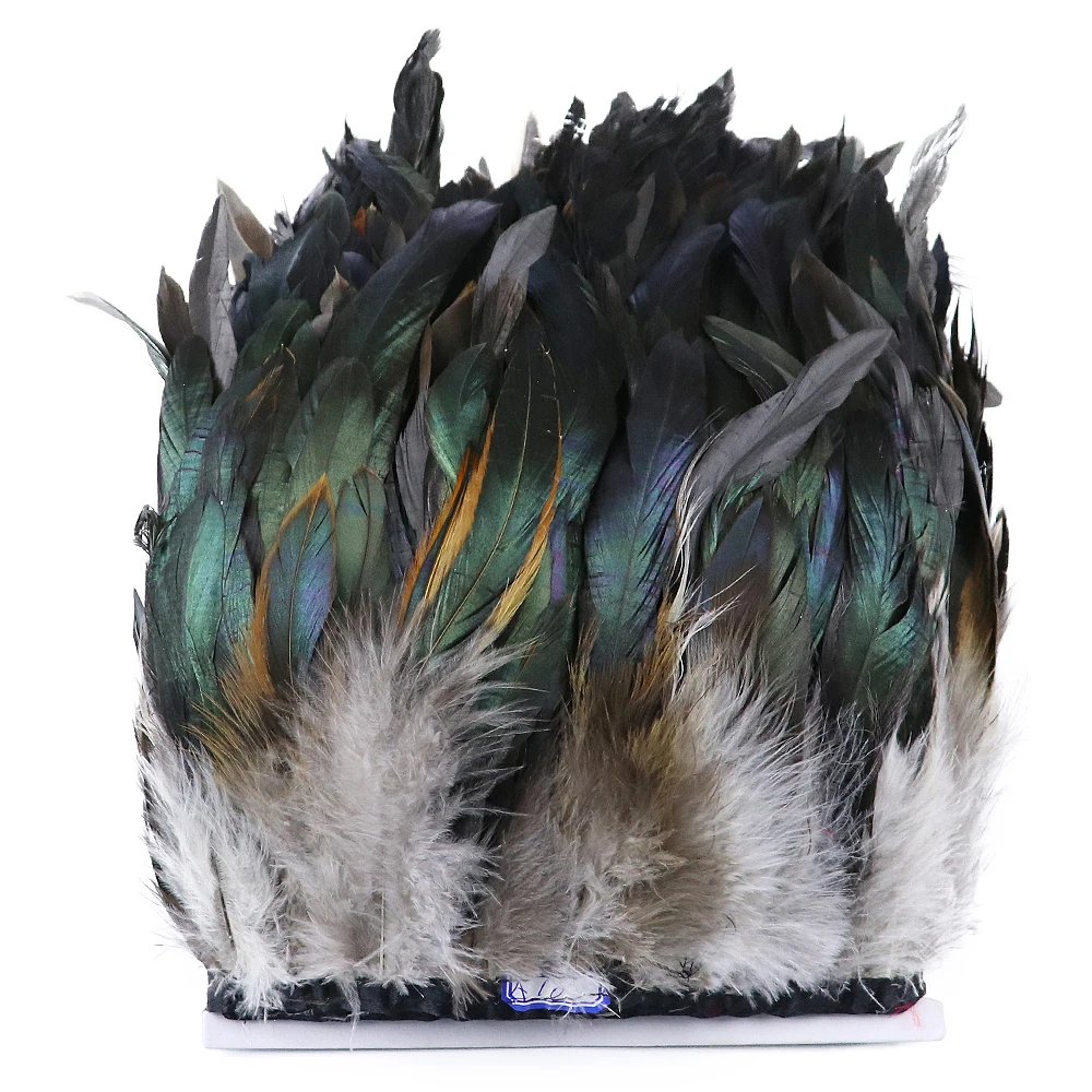 1Meter Ostrich Goose Marabou Turkey Feathers Trim Fringe Sewing Ribbon for DIY Dress Sewing Crafts Clothing Decoration