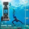 4K Ultra HD Pocket Action Camera 270° Rotatable Vlog Wifi Mini Sports Cam Waterproof Case Helmet Travel Bicycle Driver Recorder 4