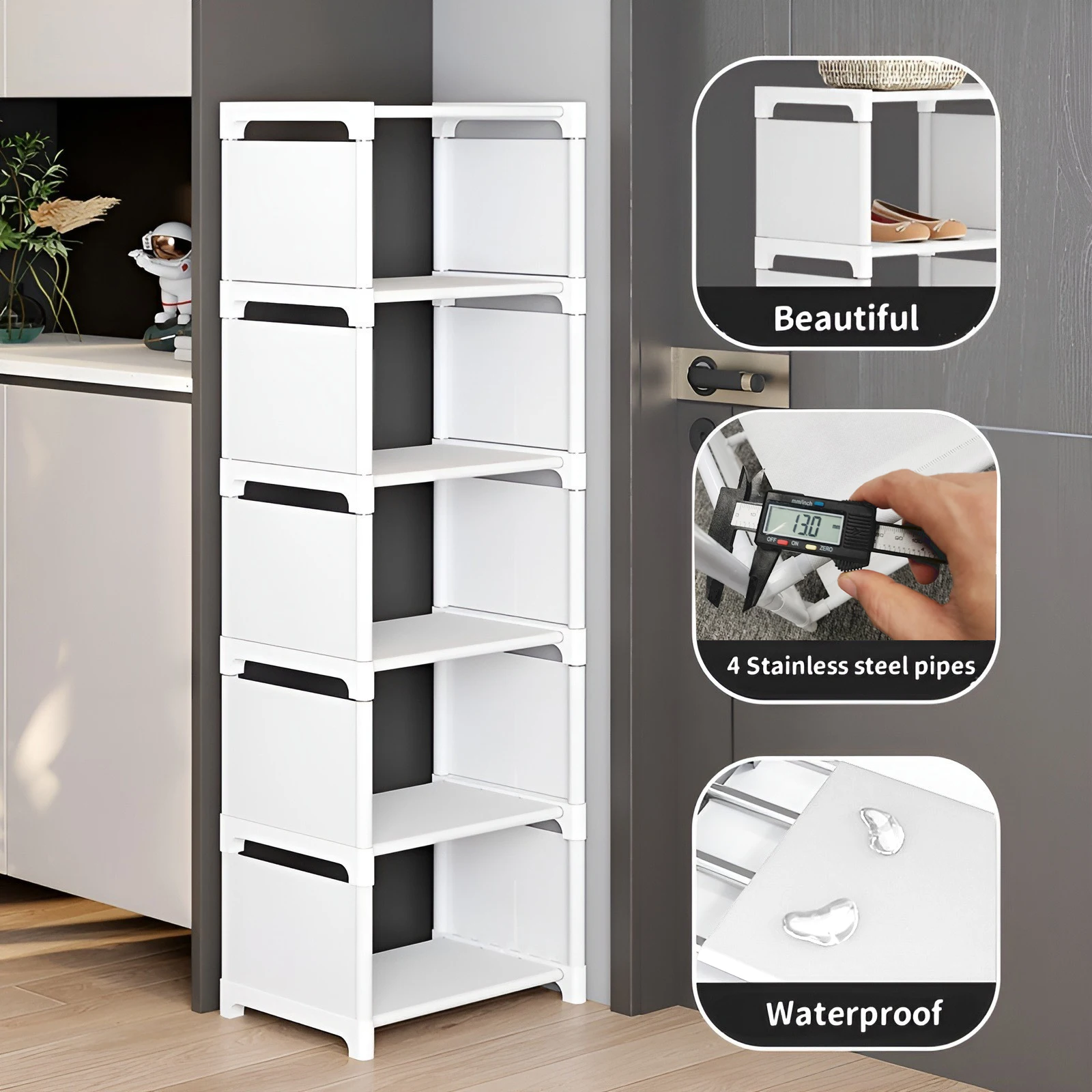 Simple Shoe Rack 6-10 Tiers High Capacity Easy Assembly for Entryway Hallway Living Room & Dorm for Shoe Rack Shoe Organizer Shoe Cabinet