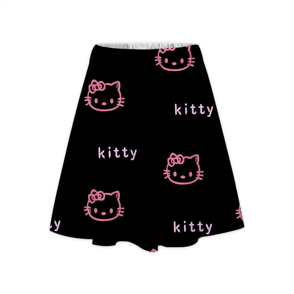 Sanrio Hello Kitty Skirt Summer New Harajuku Fashion Y2k Japanese Style Mini Skirt Kawaii Cute Fairycore Short Skirt Steampunk пупс карапуз 23 см арт 14417 hello kitty