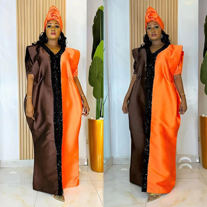 

African Dresses for Women 2024 Abayas Robe Traditional Africa Clothing Dashiki Ankara Outfits Gown Muslim Kaftan Maxi Long Dress