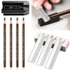 Eyebrow Pencil Microblading Supplies Set Waterproof Eyebrow Tattoo Tint Enhancers With Sharpener Brow 10Pcs Brow Trimmer Blade 1