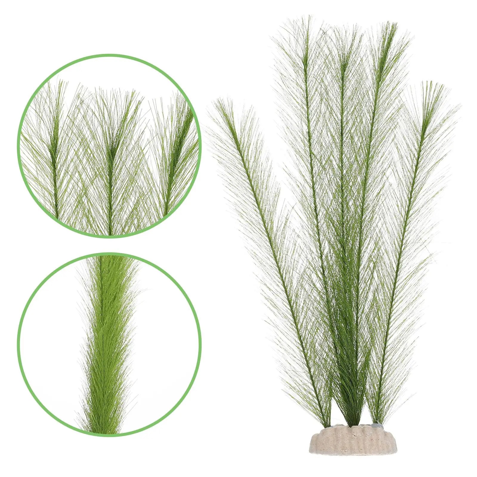 2Pcs Silk Plants Aquarium Fish Tank Decorations Plastic Lifelike Plants Pet Products Underwater Grass nament Artificial Green