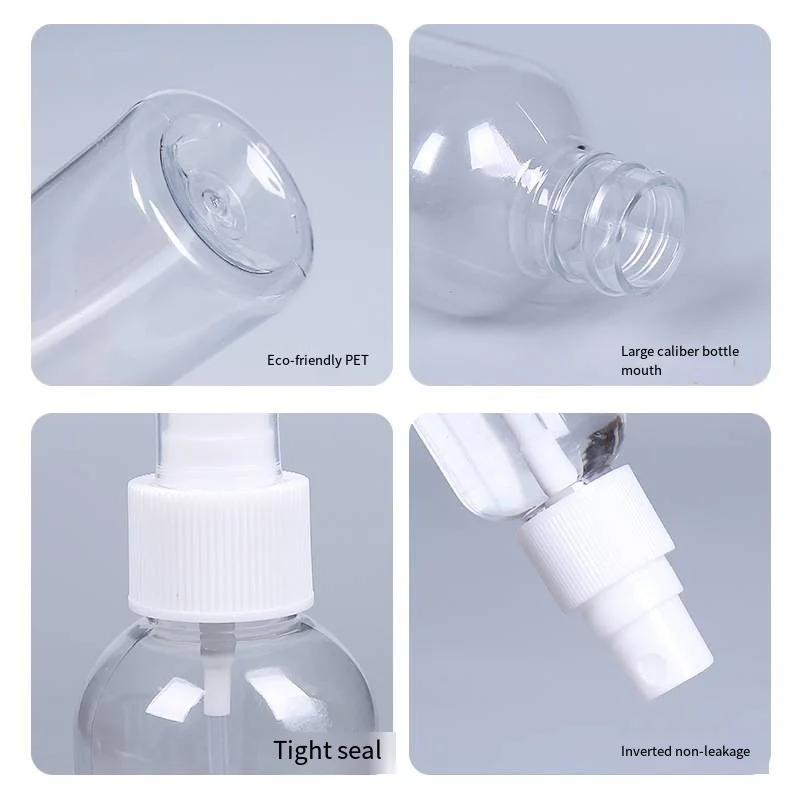 4pcs Portable Clear Small Spray Bottle Perfume Sprayer Plastic Makeup Spray Bottle Plastic Alcohol spray bottle