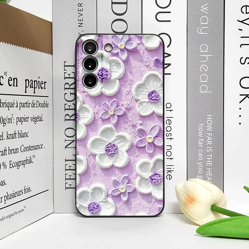 Artistic Floral Oil Painting Soft Silicone Phone Case Cover