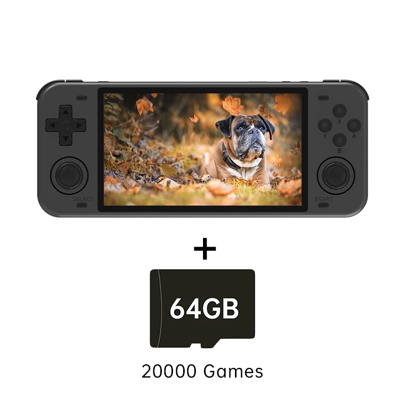 POWKIDDY RGB10max Retro Open Source System Handheld Game Console RK3326 RGB10 MAX 5-Inch IPS Screen 3D Rocker Children's Gift 