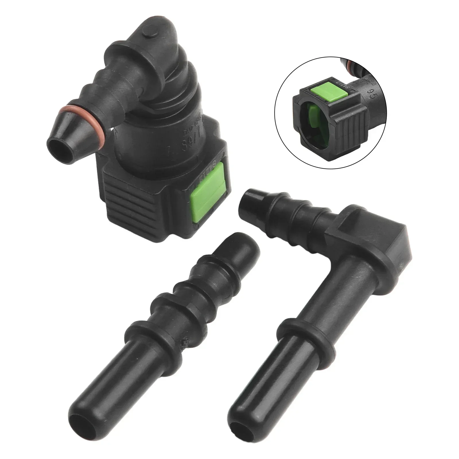 Car Fuel Line Hose Coupler Quick Release Connector SET