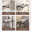 No Drill- Shelf Foldable Wall Shelves Holder Organizer Retractable Laundry Drying Storage Racks Gap Shelf For Bathroom Balcony 4