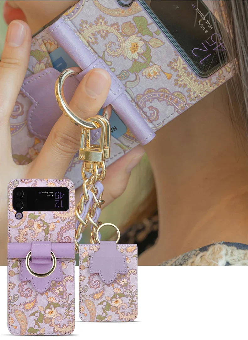 Elegant Leather Phone Cover for Samsung Galaxy Z Flip