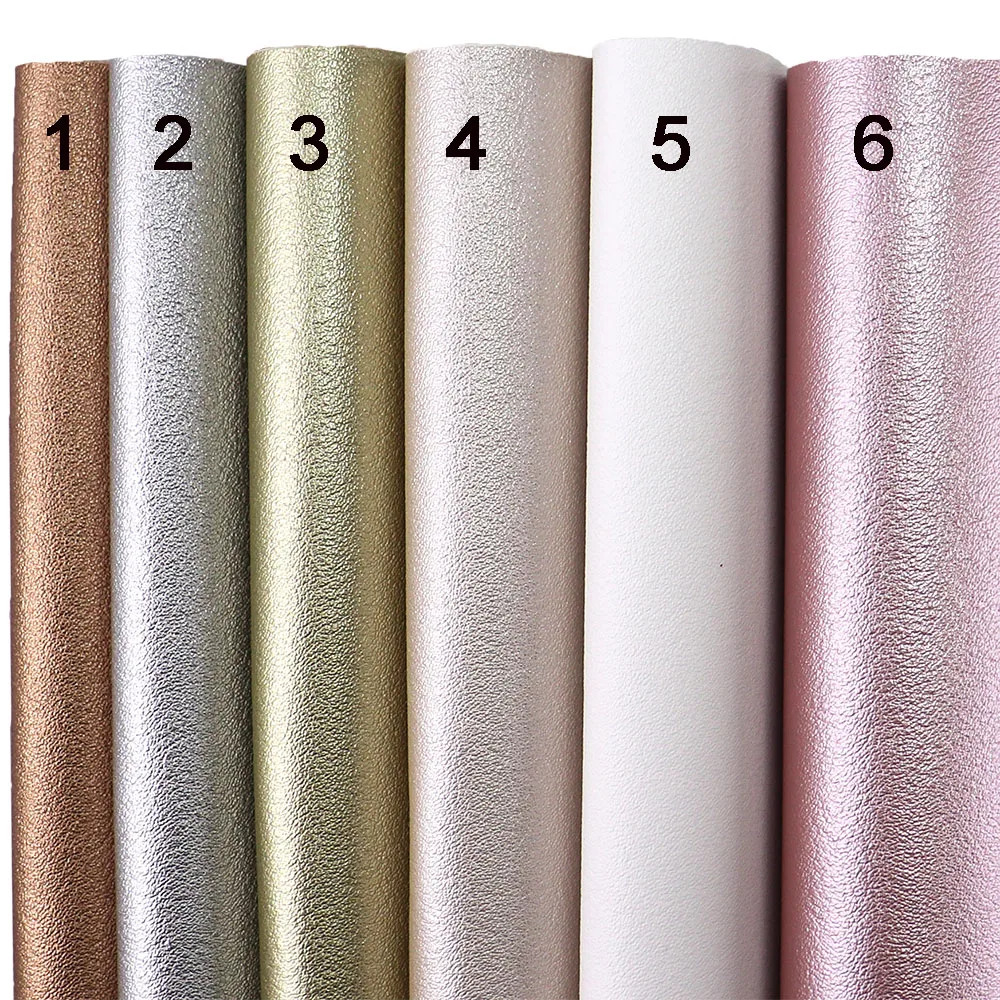 Thick Smooth Plain Solid Synthetic Faux PU Leather Fabric For Handbag Bows Craft Sewing DIY Material H080