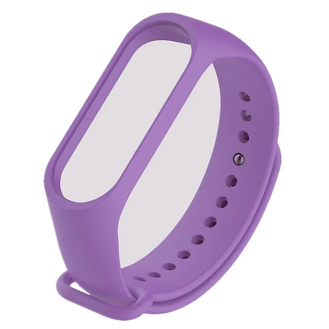 Strap for Xiaomi Mi Band 6 5 4 3 Sport Bracelet watch Silicone wrist strap For xiaomi mi band 3 4 5 bracelet Miband 4 3 5 Strap Purple