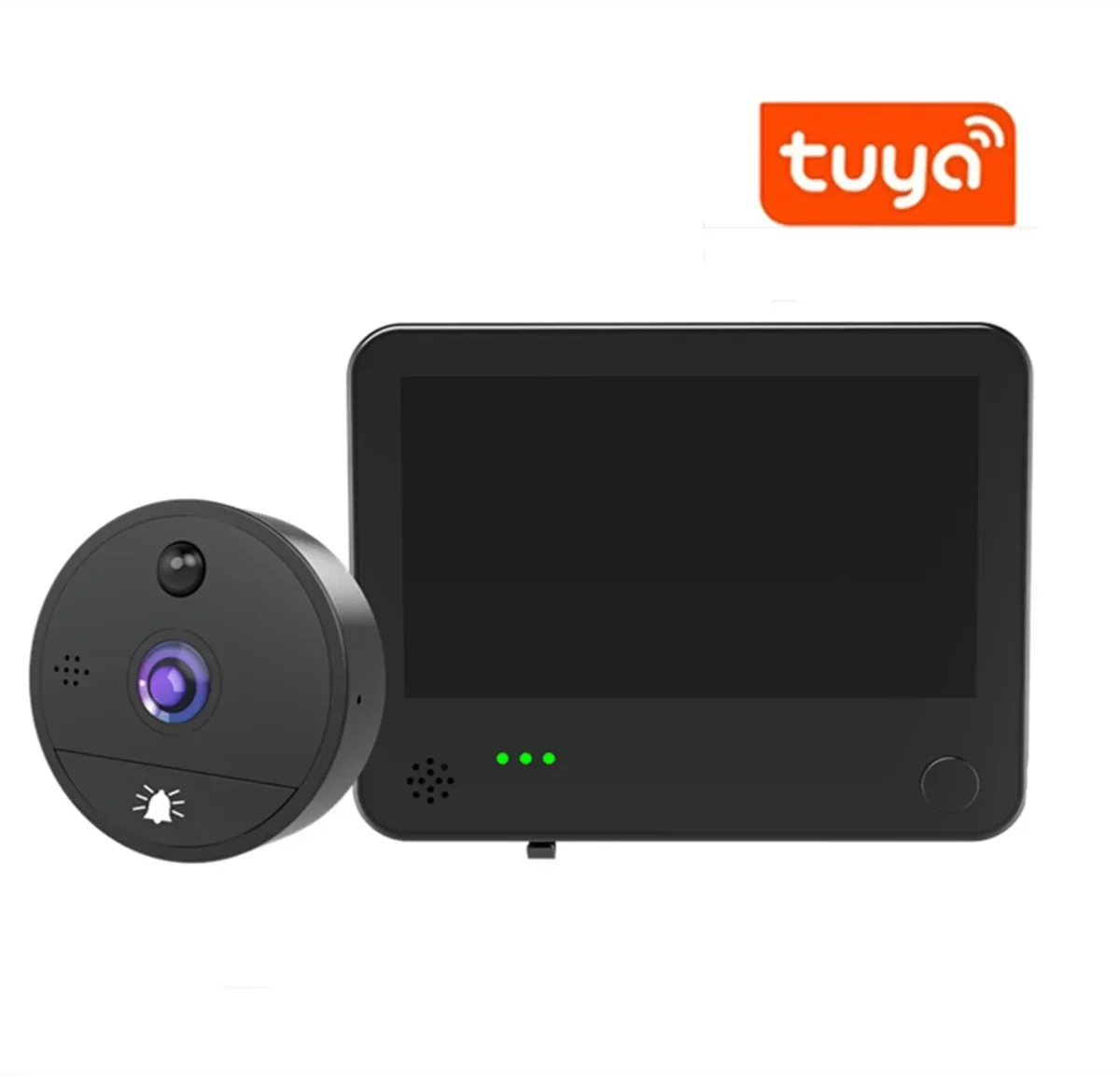 

4.3Inch 2MP 1080P S82 Tuya APP Wireless WIFI Doorbell IR Night Vision Motion Detection Video Door Phone Visual Door Viewer