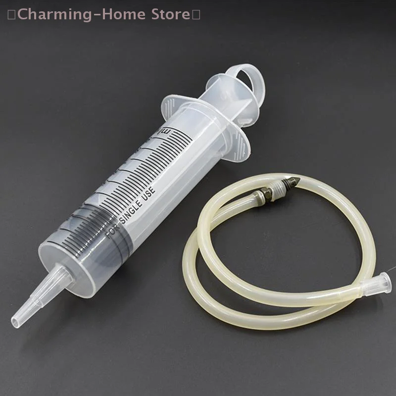 Motorcycle Brake Bleeding Kit 100ML Hydraulic Fluid Vacuum Injector for Disc Brake Caliper Repair Air Bleed Tool Set