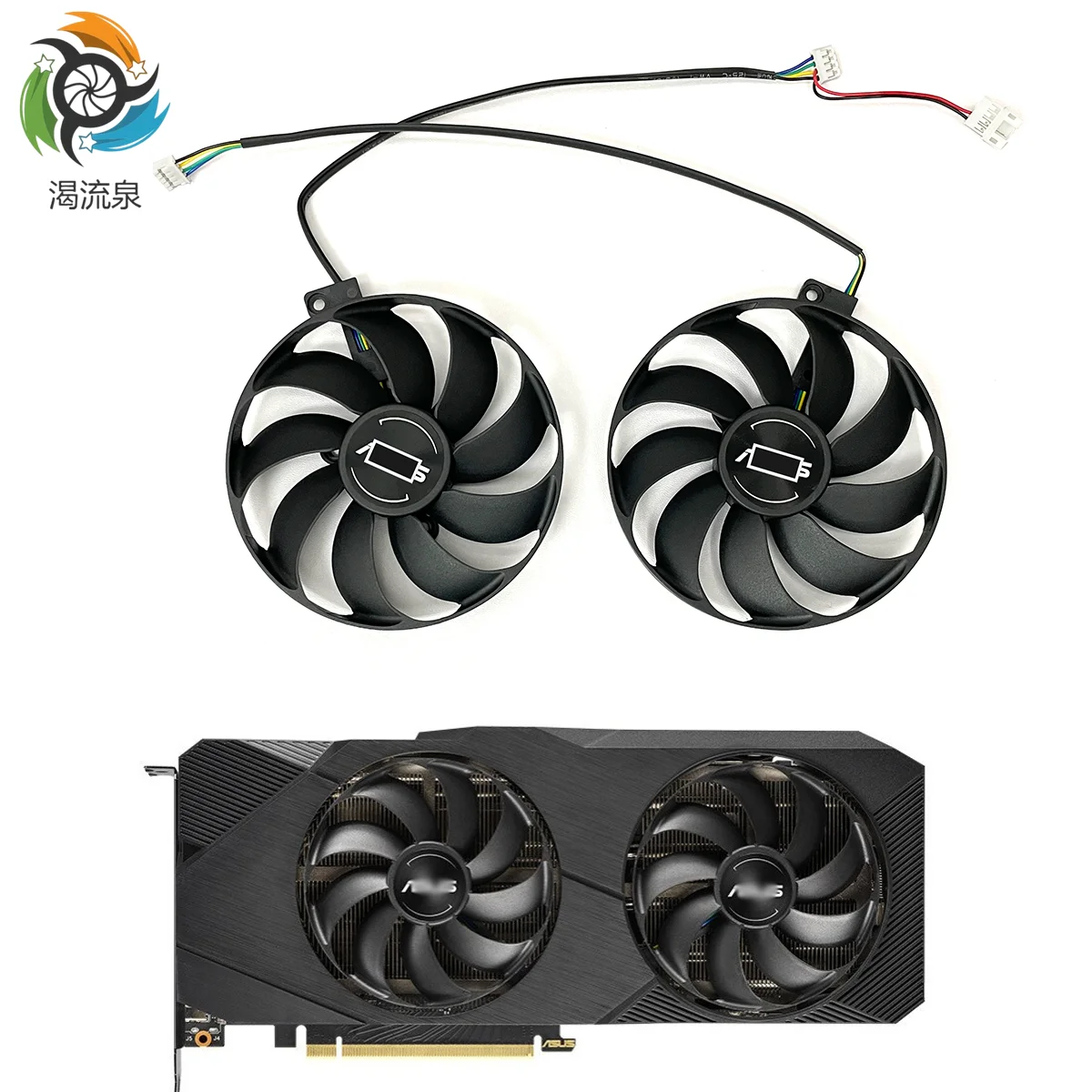 New 90MM PLD09210S12H Cooling Fan For ASUS DUAL RTX 2080 2070 2060 SUPER EVO Graphics Card Cooler Fan T129215SU FDC10H12S9-C