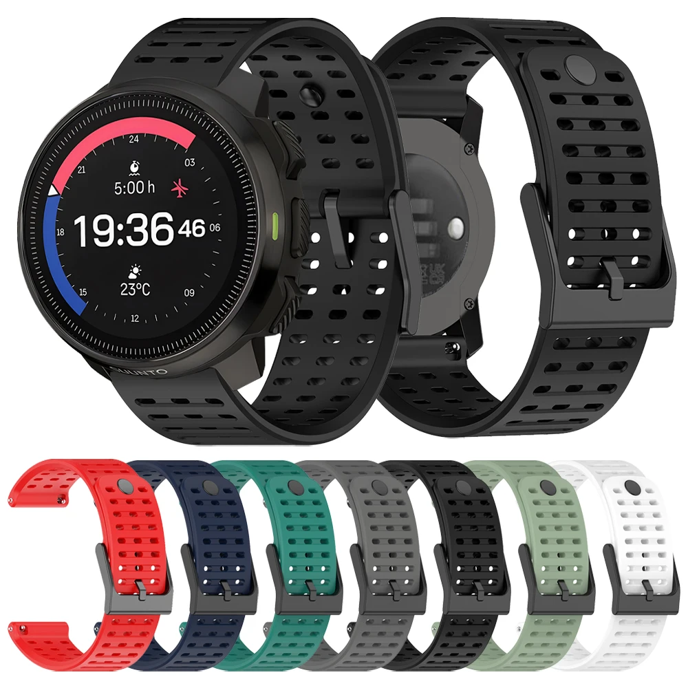 22mm Strap For Suunto RACE S / Ocean / Vertical Silicone Wristband