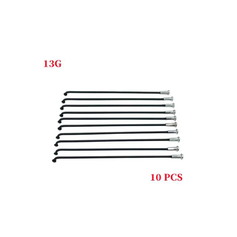 Bicycle 13G Diameter 2.3mm Length 102-256mm Spokes #45 Steel + Nipples 10 Pcs/lot bike spokes
