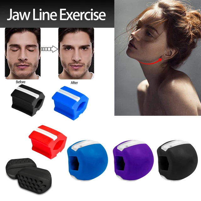 Jaw Exerciser Double Chin Reducer, Jawline Exerciser Chew, Jaw Trainer, Face Slimmer, Jawline Shaper, Neck Trainer, Anti-Aging Woman & Men  (Violet) Advanced - Violet