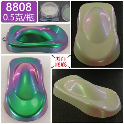 

25g Super Chrome Iridescent White Color shifting Car Paint color pearls Chameleon Pigment Coating Auto hypershift pearl Pigment