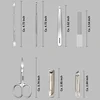 7Pcs High-Quality Manicure Set Color Contrast Sets Nail Clippers Cutter Tools Kits Stainless Steel Pedicure Travel Case for man 4