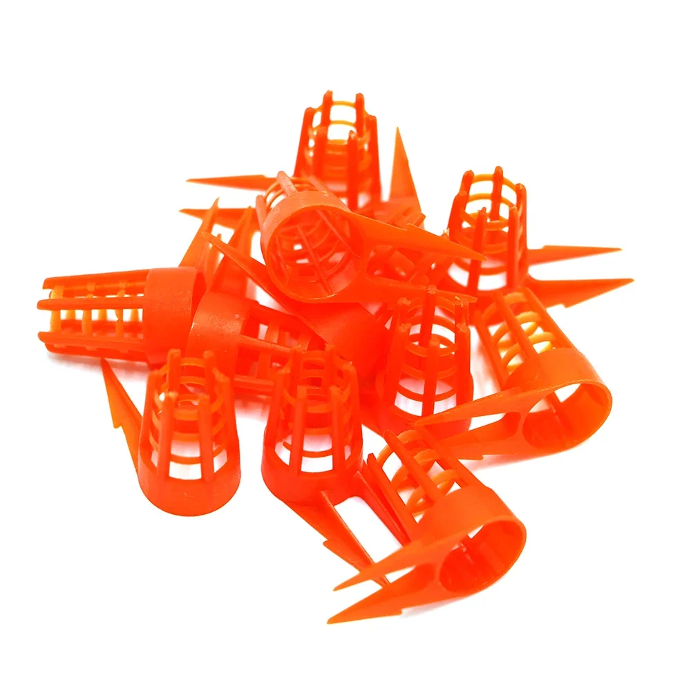Apiculture Bee Farm Queen Protector Cage Plastic Press Unhatched Larva Anti Bite Rearing Beekeeping Equipment 40pcs