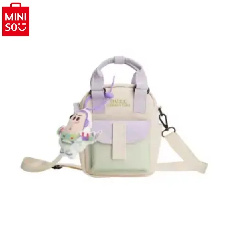 MINISO Disney Carton Chichitti Fashion Canvas Casual Shoulder Bag Women's Large Capacity Storage Crossbody Bag