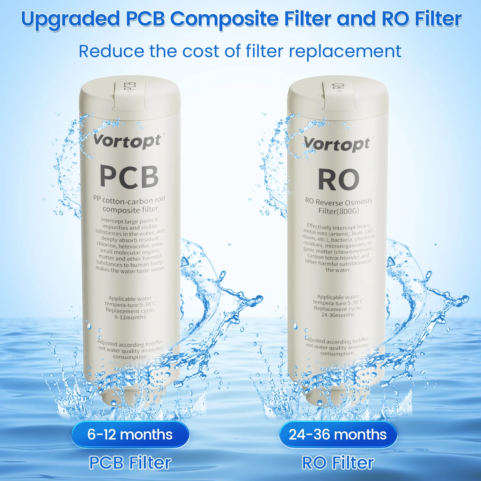 800 GPD Tankless RO Water Purifier System for Drinking Water, 0.0001&mu;m Filtration Reduces PFAS, 3:1 Pure to Drain