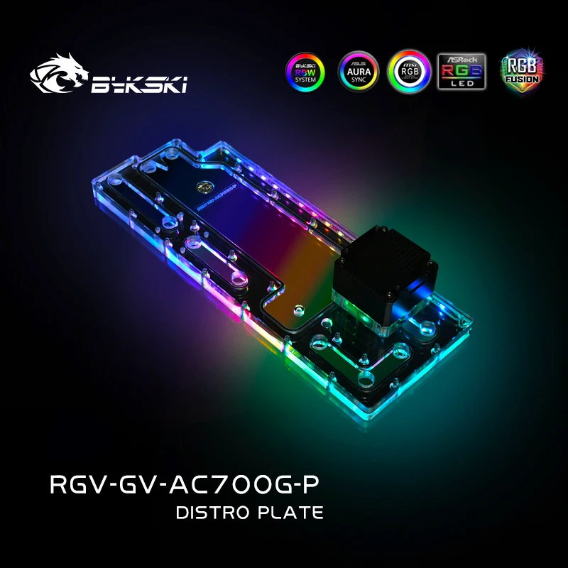 Bykski Rgv-Gv-Ac700G-P, Piastra Distro Per Custodia Gigabyte Ac700G, Pompa Serbatoio Acqua Serbatoio Acqua Per Raffreddamento Pc