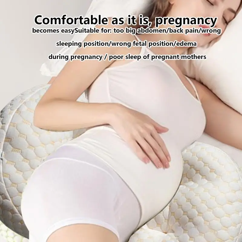 Pregnancy Body Pillow Pregnant Pillow Belly Support Comfortable U-Shaped Ergonomic Maternity Pregnancy Supplies For Side