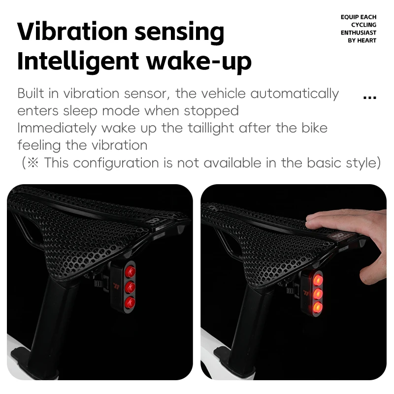Waterproof Smart Brake Sensing Rechargeable LED Bike Tail Light