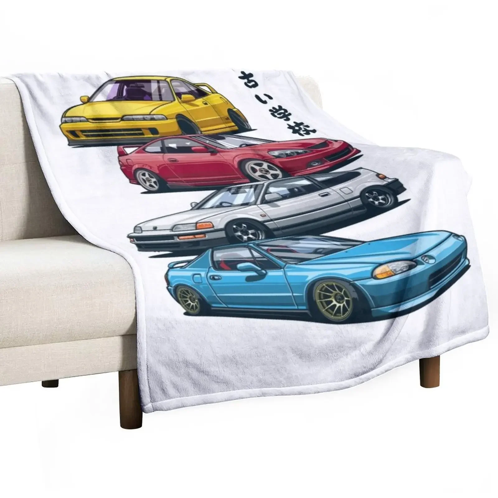 

JDM Mix Civic CRX Integra Throw Blanket blankets ands Bed Fashionable Blankets