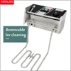 XEOLEO Pasta Cooker Electric Noodle Boiler 4-hole Stove Stainless Steel Spaghetti Commercial Cooking Food Processor Machine 4