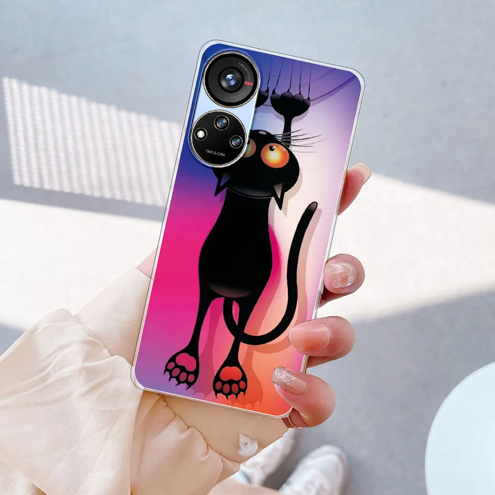 Clear Soft Silicone Shockproof Phone Case - Protective Coque Cover