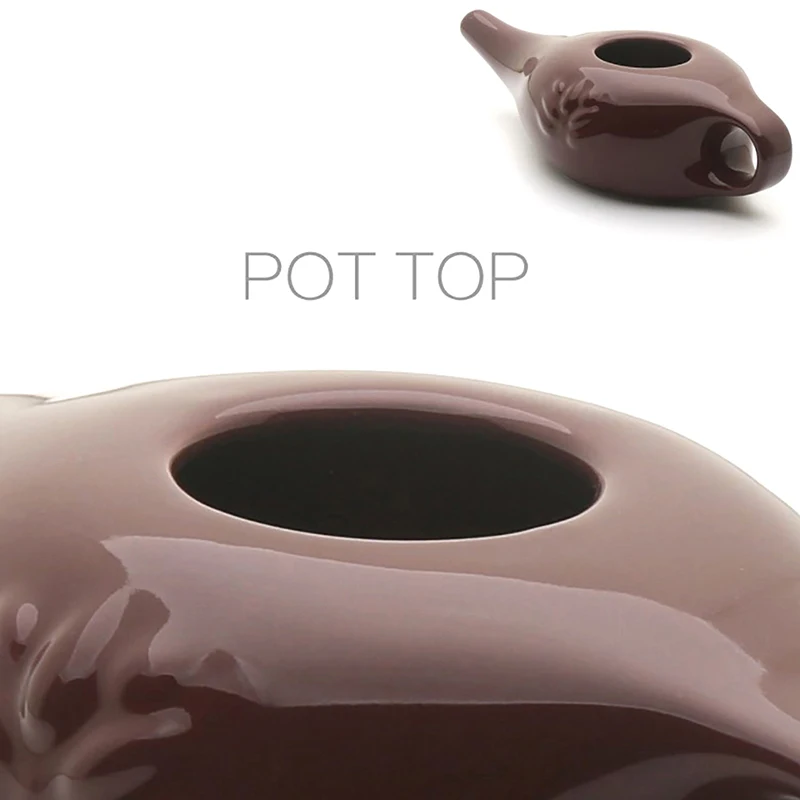 Ceramic Neti Pot Nasal Wash System Cleaner 250ml Nose Washing Kit For Sinus Rhinitis Allergy Nose Yoga Detox Rinse nasal irrigator set