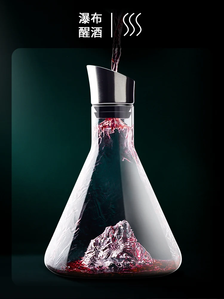 Description Picture 5 of itemCreative Iceberg Decanter Ice Decanter Lead-free Crystal Glass Red Wine Decanter Wine Decanter High-end Gift