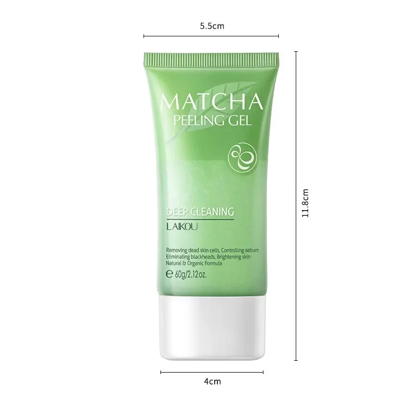 Matcha Facial Exfoliator Face Scrub Removal Natural Organic Face Peeling Exfoliating Gel Moisturizes Scrub Exfoliante Cream