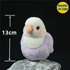 Lovebird Parrot High Fidelity Peony Parrot Plushie Budgerigar Budgie Plush Toys Lifelike Animals Simulation Stuffed Doll Toy 3