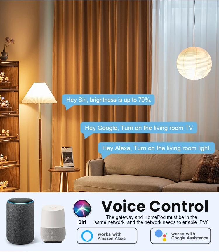 Tuya Zigbee Matter Thread Hub Zigbee Smart Home Bridge Matter Gateway Hub Siri v