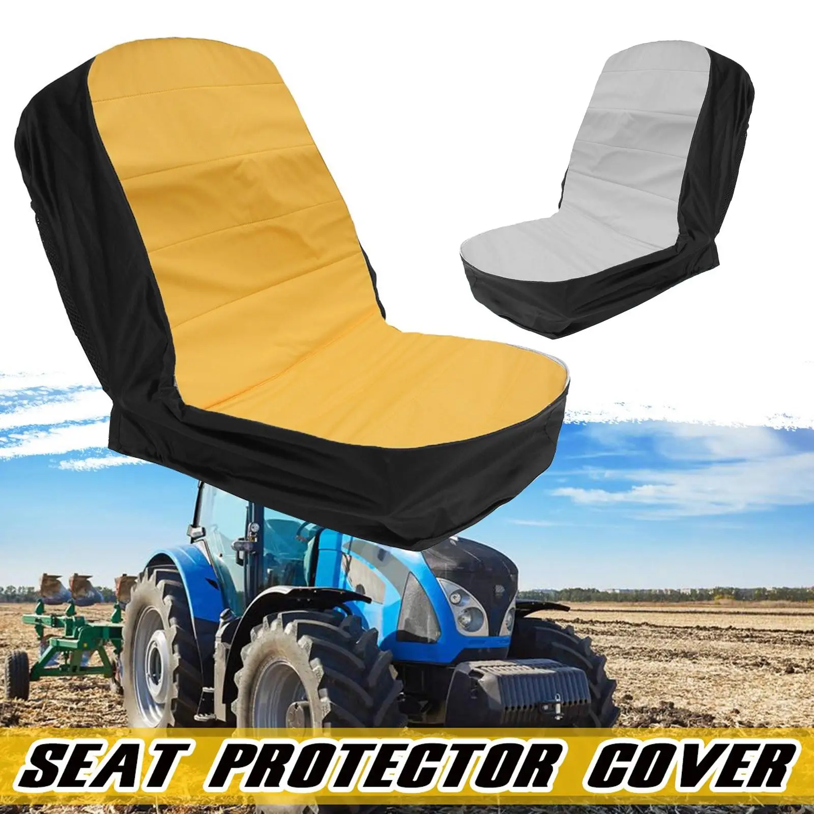 Waterproof Riding Lawn Forklift Tractor Mower Seat Cover Cushion