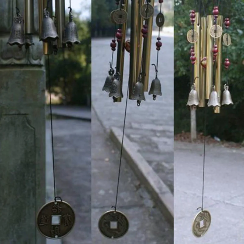 Wind Chimes Guardian Metal Aluminum Tubes Bell Home Garden Wall Hanging Decoration