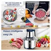 Electric Meat Grinder 304 Stainless Steel Food Processor Multifunctional Meat Vegetable Fruit Garlic Chopper Kitchen Appliances 5