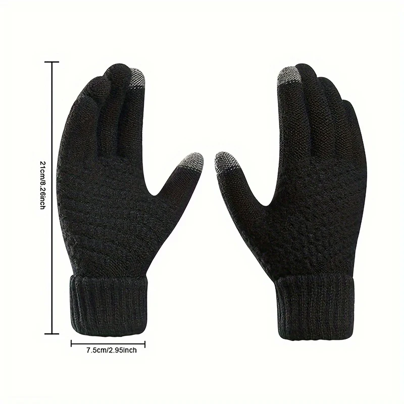 Winter Outdoor Skiing Gloves Mobile Phone Touch Screen Operation Men's Women's Thick Warm Sports Gloves